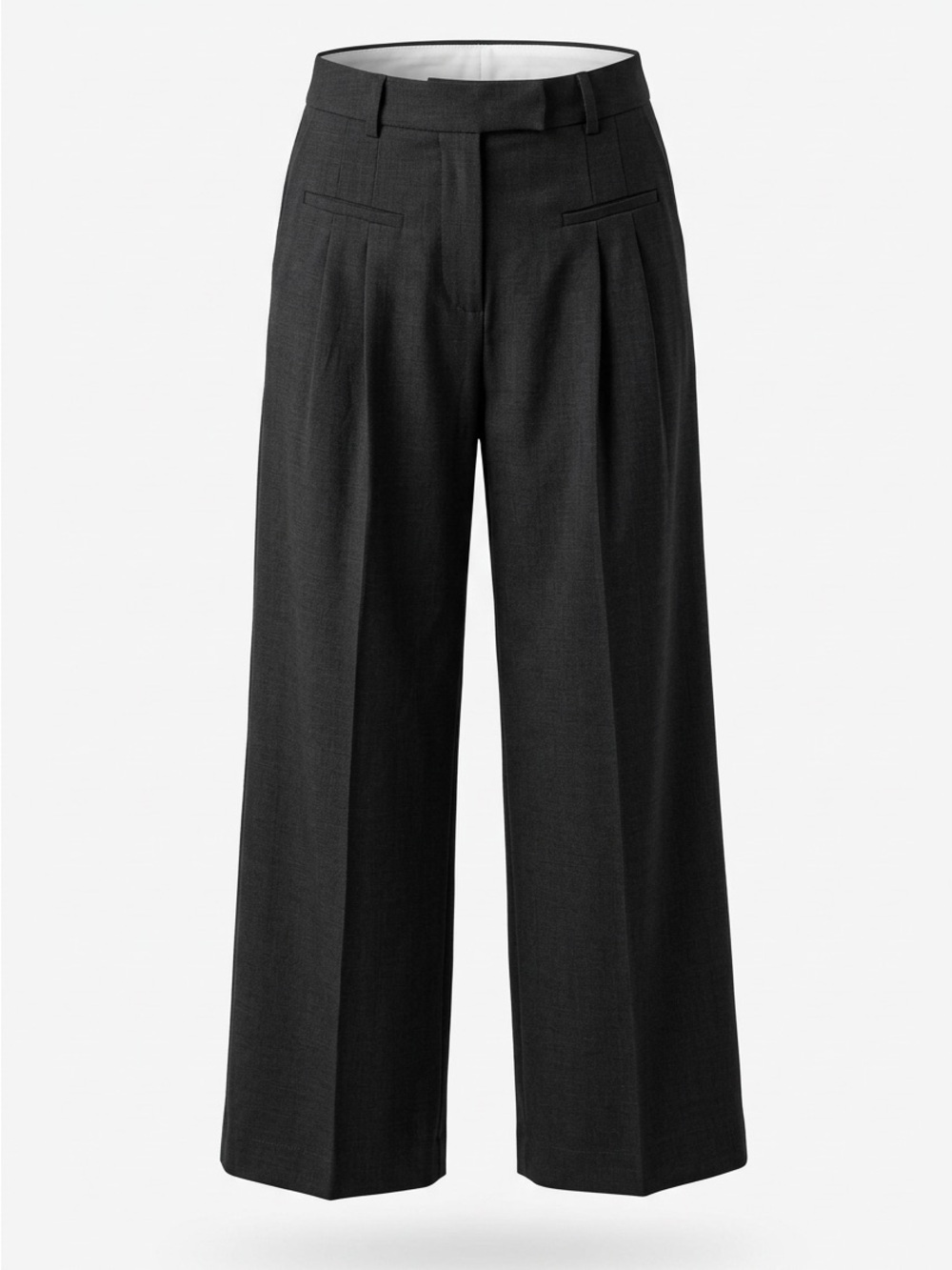 OGL Wide-Leg High-Waist Trousers - Black